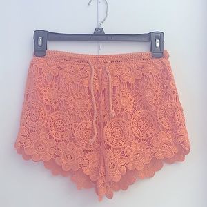 ❌SOLD❌ A. Peach • Crocheted Shorts